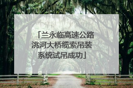 兰永临高速公路洮河大桥缆索吊装系统试吊成功